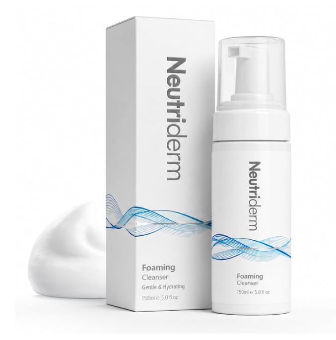 Neutriderm Foaming Face Wash for Dry Skin with Niacinamide
