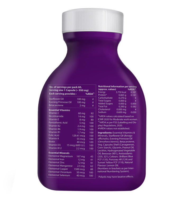 Wellwoman Multivitamin Capsules for Women 60 Count