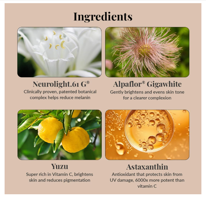 LuxaDerme Korean Brightening Face Serum 30ml with 77% Yuzu