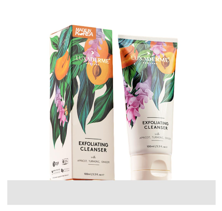 LuxaDerme Korean Face Cleanser with Ginger & Turmeric