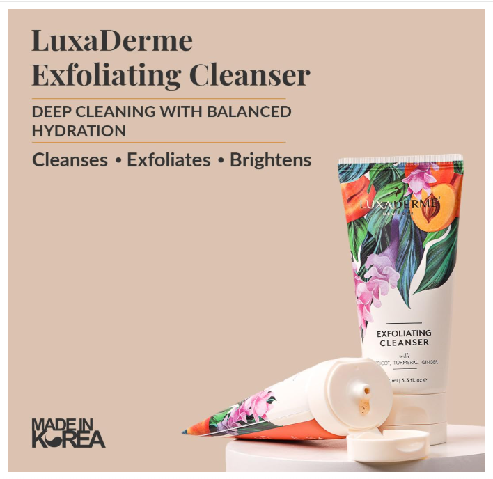 LuxaDerme Korean Face Cleanser with Ginger & Turmeric