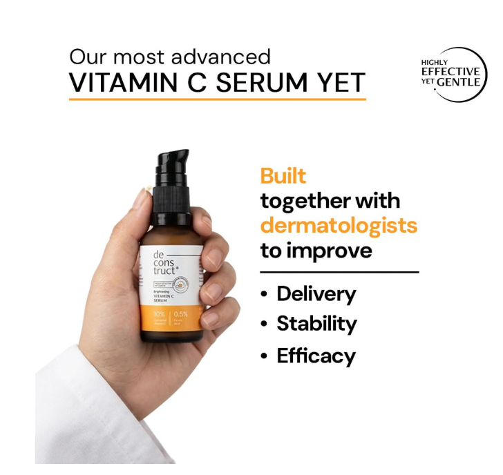 Deconstruct Vitamin C Face Serum 30ml for Uneven Skin Tone